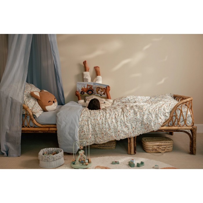 Perna decorativa din tricot de bumbac organic - Fox - Forest Friends - Little Dutch