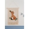 Poster tesut din bumbac organic pentru camera copilului - Fox - Forest Friends - Little Dutch