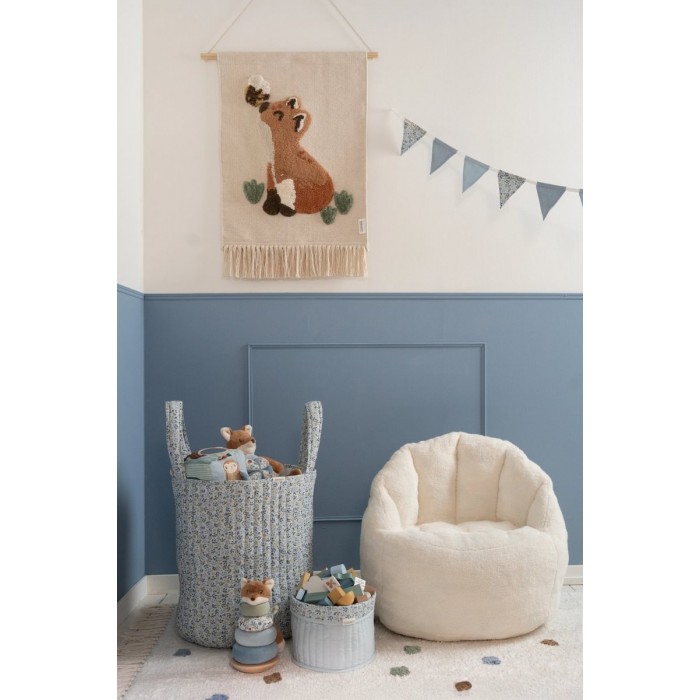 Poster tesut din bumbac organic pentru camera copilului - Fox - Forest Friends - Little Dutch