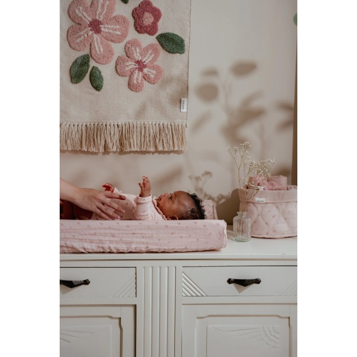 Poster tesut din bumbac organic pentru camera copilului - Flower - Fairy Garden - Little Dutch