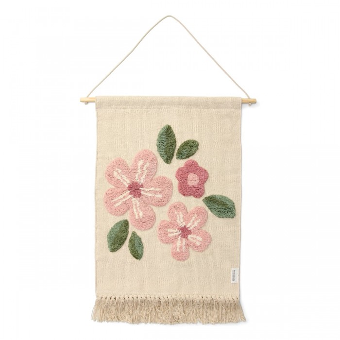 Poster tesut din bumbac organic pentru camera copilului - Flower - Fairy Garden - Little Dutch
