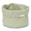 Cos de depozitare rotund matlasat pentru comoda de infasat - 20 x 15 - Pure Sage - Little Dutch