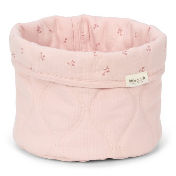 Cos de depozitare rotund matlasat pentru comoda de infasat - 20 x 15 - Pure Blossom - Little Dutch Cos de depozitare rotund matlasat pentru comoda de infasat - 20 x 15 - Pure Blossom - Little Dutch