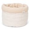 Cos de depozitare matlasat mediu din bumbac organic - 30 x 25 - Pure Soft Beige Stripe - Little Dutch Cos de depozitare matlasat mediu din bumbac organic - 30 x 25 - Pure Soft Beige Stripe - Little Dutch
