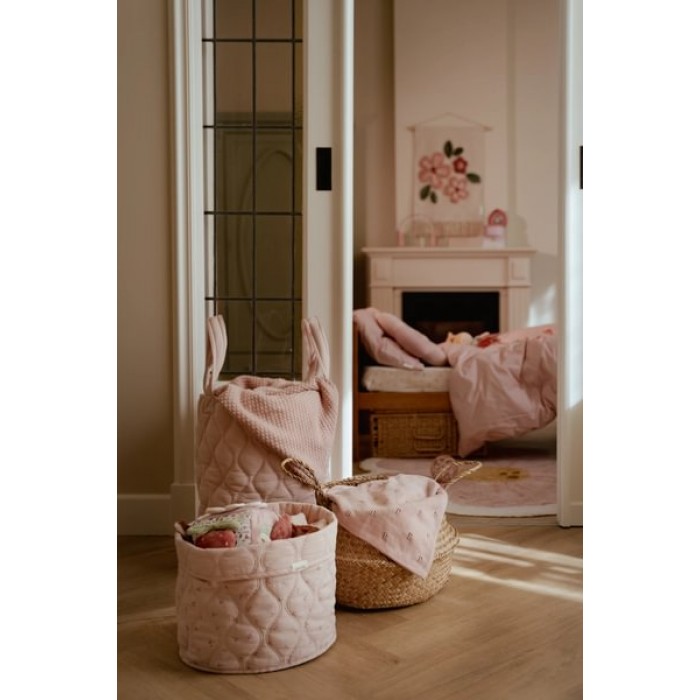 Cos de depozitare matlasat mediu din bumbac organic - 30 x 25 - Pure Blossom - Little Dutch Cos de depozitare matlasat mediu din bumbac organic - 30 x 25 - Pure Blossom - Little Dutch