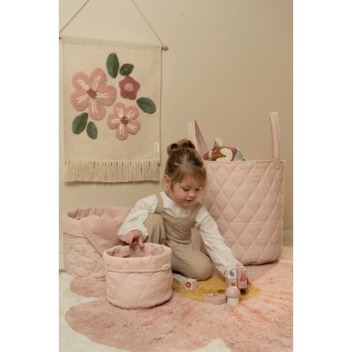 Cos de depozitare matlasat mediu din bumbac organic - 30 x 25 - Pure Blossom - Little Dutch Cos de depozitare matlasat mediu din bumbac organic - 30 x 25 - Pure Blossom - Little Dutch