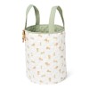 Cos de depozitare din bumbac organic pentru camera copilului - 35x45 cm -  Green Leo Safari - Little Dutch