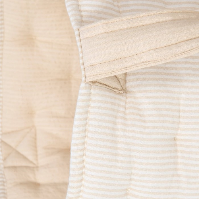 Cos de depozitare din bumbac organic pentru camera copilului - 35x45 cm - Pure Soft Beige Stripe - Little Dutch Cos de depozitare din bumbac organic pentru camera copilului - 35x45 cm - Pure Soft Beige Stripe - Little Dutch