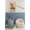 Cos de depozitare din bumbac organic pentru camera copilului - 35x45 cm - Forest Adventures - Little Dutch