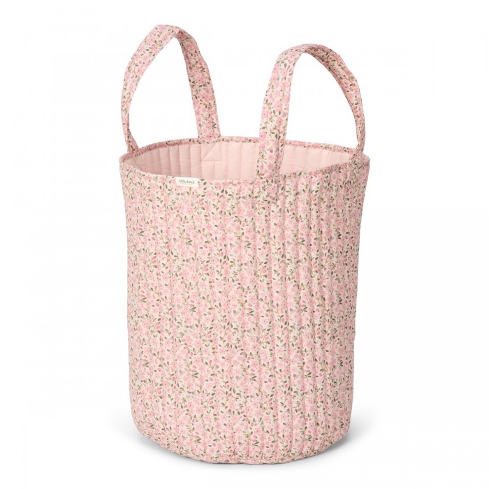 Cos de depozitare din bumbac organic pentru camera copilului - 35x45 cm - Fairy Floral - Little Dutch