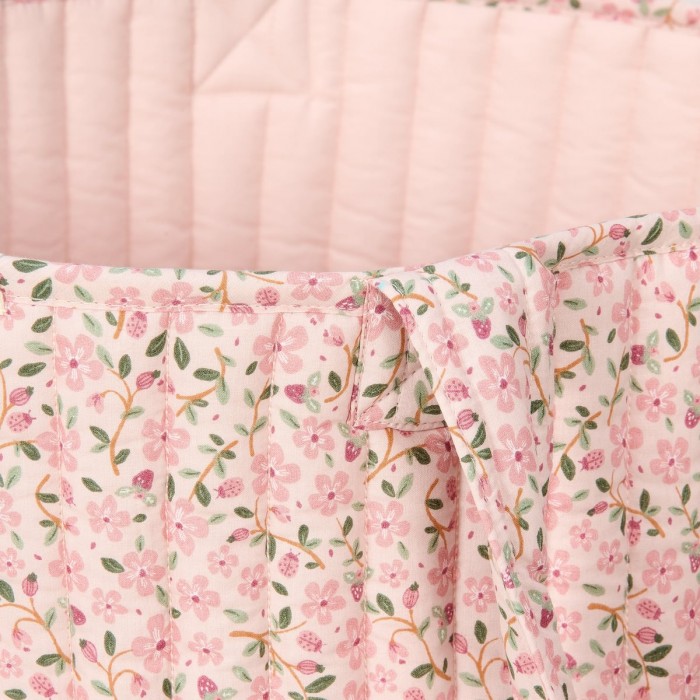 Cos de depozitare din bumbac organic pentru camera copilului - 35x45 cm - Fairy Floral - Little Dutch