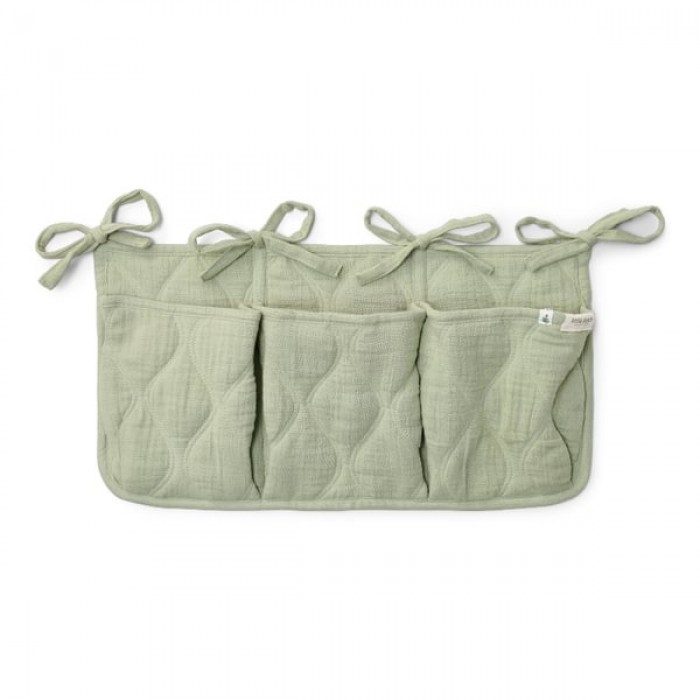 Organizator din bumbac organic pentru patut - Pure Sage - Little Dutch