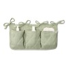 Organizator din bumbac organic pentru patut - Pure Sage - Little Dutch