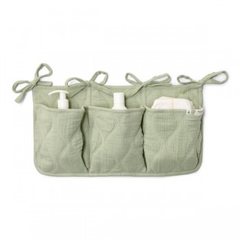 Organizator din bumbac organic pentru patut - Pure Sage - Little Dutch