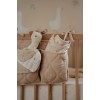 Organizator din bumbac organic pentru patut - Pure Soft Beige - Little Dutch