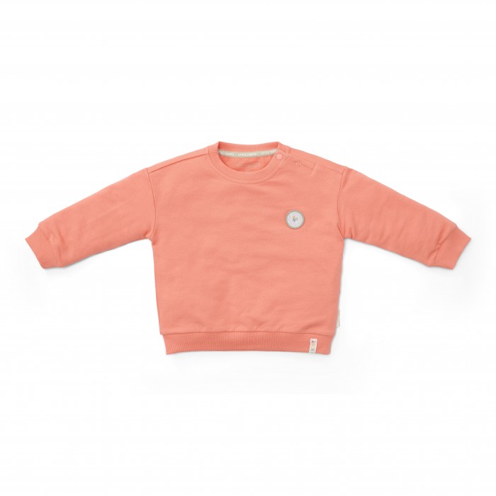 Bluza cu maneca lunga din bumbac organic- Little Farmer Red - Little Dutch