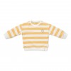 Bluza cu maneca lunga din bumbac organic- Sunny Yellow Stripes - Little Dutch