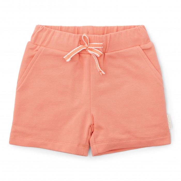 Pantaloni scurti din bumbac organic- Little Farmer Red - Little Dutch