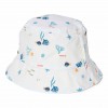 Palarie reversibila cu protectie UV 50+ - Honey Yellow / Ocean Treasures - Little Dutch