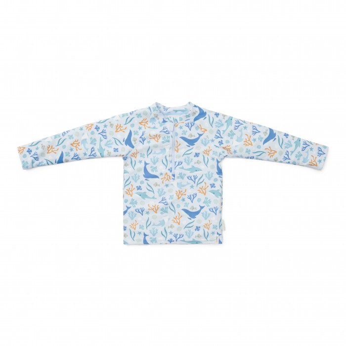 Bluza cu maneca lunga cu protectie UV 50+ - Ocean Dreams Blue - Little Dutch