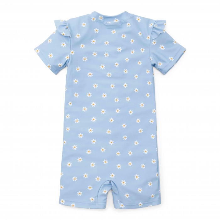 Costum de baie intreg cu protectie UV 50+ - Daisies Blue - Little Dutch