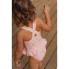 Costum de baie intreg fara maneci cu protectie UV 50+ - Ocean Dreams Pink - Little Dutch