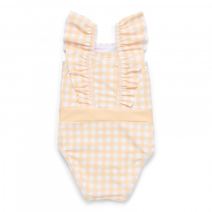 Costum de baie intreg fara maneci cu protectie UV 50+ - Sunshine Checks - Little Dutch