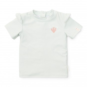 Tricou cu protectie UV 50+ - Sea Green - Little Dutch