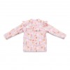 Bluza cu maneca lunga cu protectie UV 50+ - Ocean Dreams Pink - Little Dutch