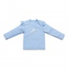 Bluza cu maneca lunga cu protectie UV 50+ - Daisies Blue - Little Dutch