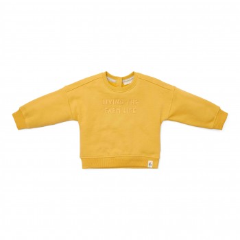 Bluza cu maneca lunga din bumbac organic- Mustard Yellow - Little Dutch Bluza cu maneca lunga din bumbac organic- Mustard Yellow - Little Dutch