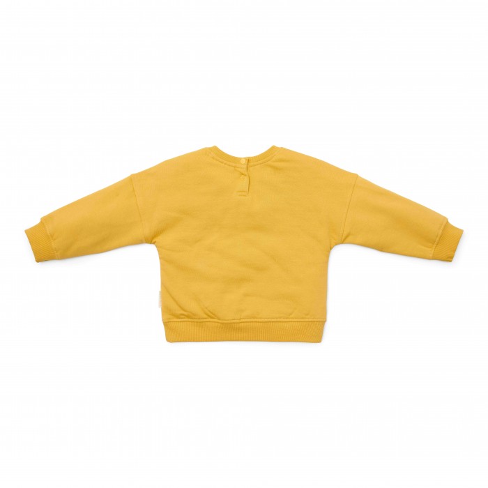 Bluza cu maneca lunga din bumbac organic- Mustard Yellow - Little Dutch