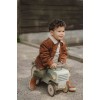 Jacheta reversibila din bumbac organic - Brown / Sand - Little Farm - Little Dutch