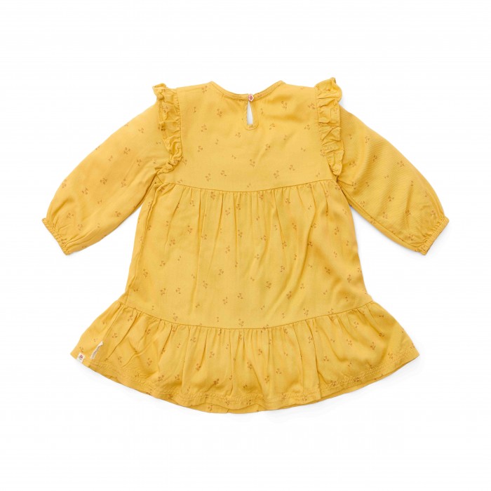 Rochita cu maneca lunga - Warm Yellow Blooming Flowe - Little Farm - Little Dutch