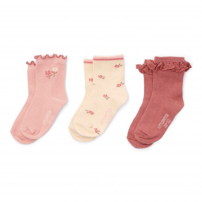 Sosete - set 3 perechi - Multi girls - Little Dutch