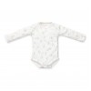 Body kimono cu maneca lunga  din bumbac organic - Baby Bunny - Little Dutch
