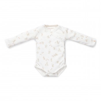 Body kimono cu maneca lunga  din bumbac organic - Baby Bunny - Little Dutch