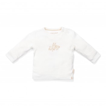 Bluza cu maneca lunga din bumbac organic - Bunnies - Little Dutch