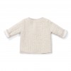 Jacheta reversibila din bumbac organic - Baby Bunny/Nappy Sand - Little Dutch