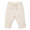 Pantaloni din bumbac organic - Stripe Sand/White - Little Dutch