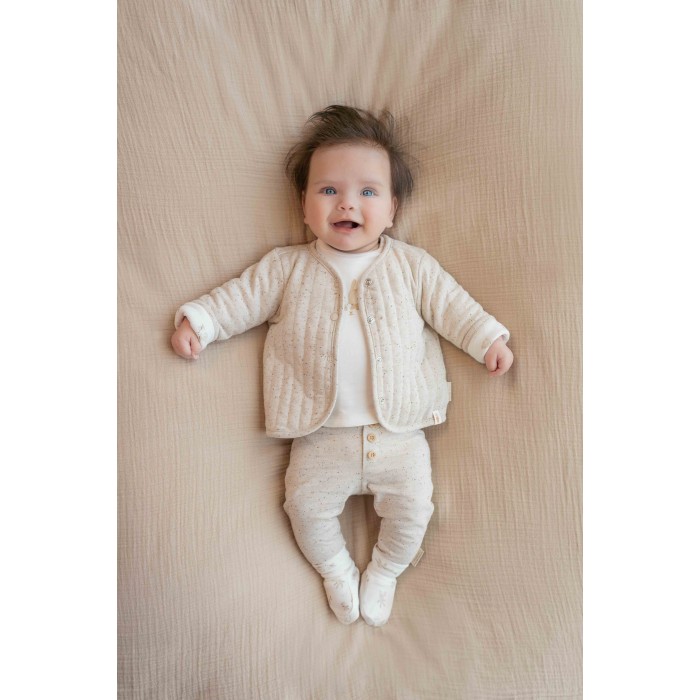Pantaloni din bumbac organic - Nappy Sand - Little Dutch