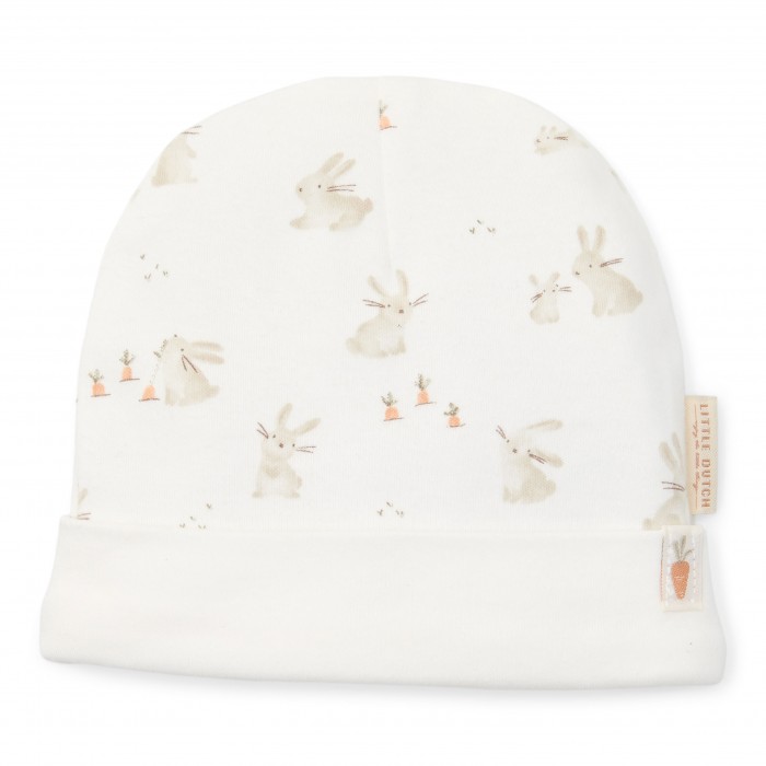 Caciulita din bumbac organic pentru bebelusi - Baby Bunny - Little Dutch