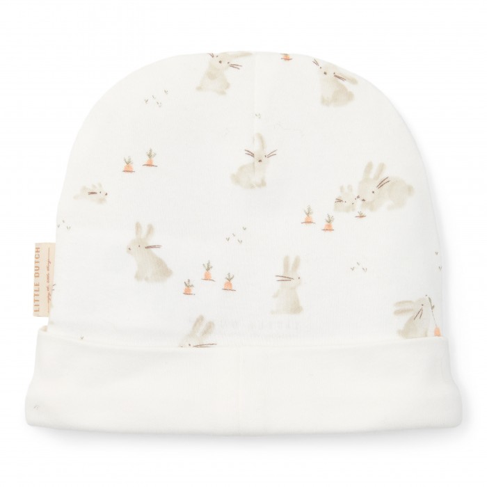 Caciulita din bumbac organic pentru bebelusi - Baby Bunny - Little Dutch