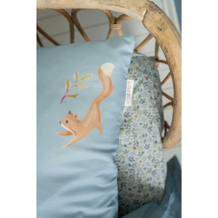 Lenjerie pentru patut - 140 x 200 cm - Denim Blue - Little Dutch