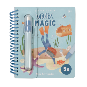 Carte magica de colorat cu apa - Jim - Little Dutch