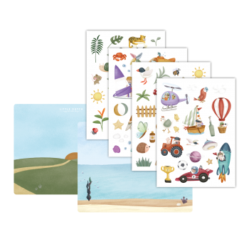 Autocolante reutilizabile pentru sticla - Jim & Friends - Little Dutch