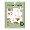Autocolante reutilizabile pentru sticla - Little Farm - Little Dutch