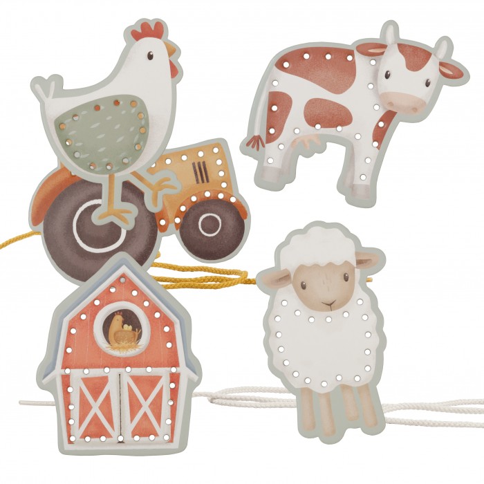 Set de cartonase cu snur - Little Farm - Little Dutch