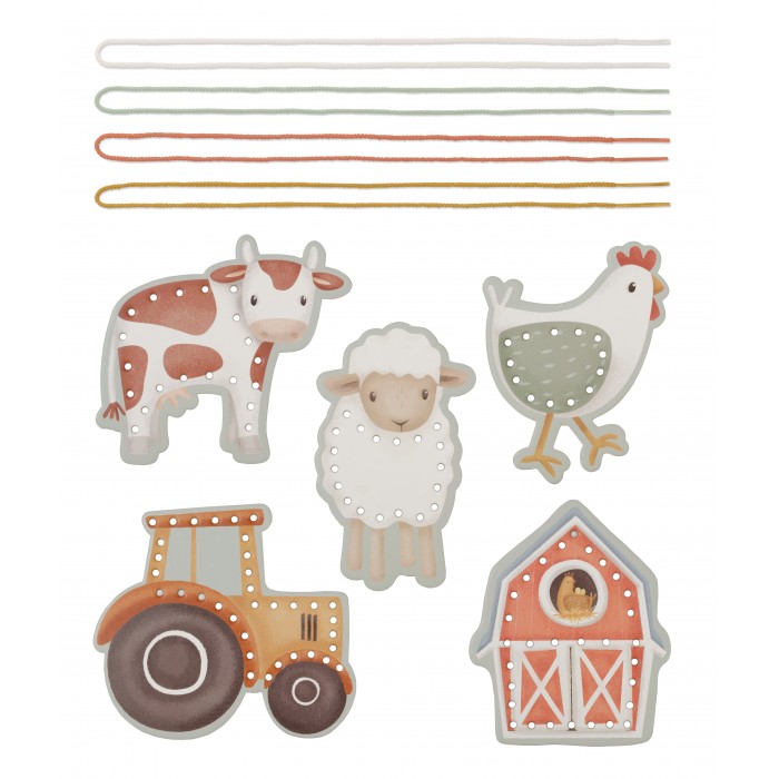 Set de cartonase cu snur - Little Farm - Little Dutch
