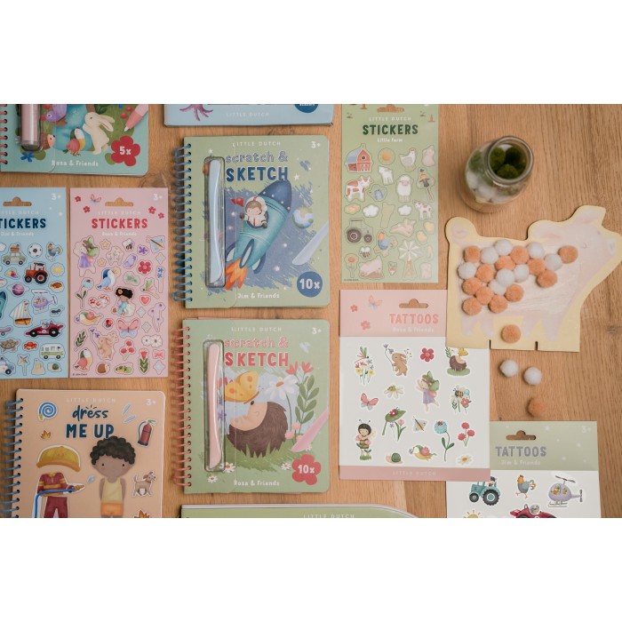 Joc creativ cu pompoane - Little Farm - Little Dutch